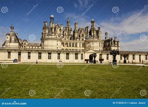 Chambord Castle is Located in Loir-et-Cher, France. it Has a Very ...