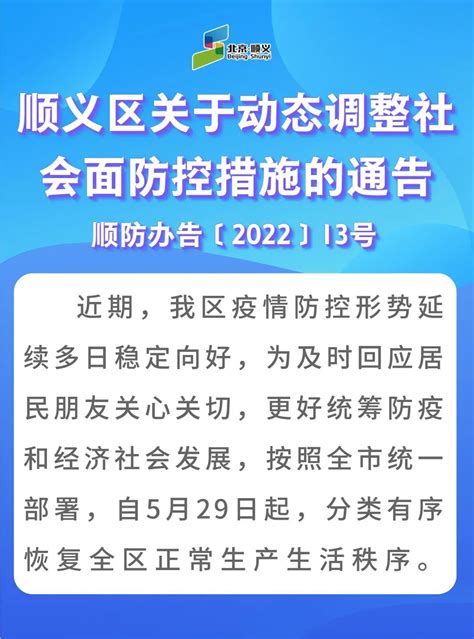 北京顺义：明日起分类有序恢复全区正常生产生活秩序_北京日报网