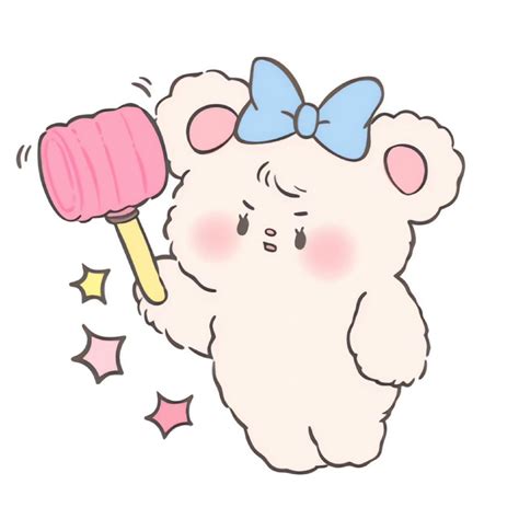 小熊甜美女生头像