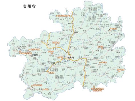贵州重点旅游景区分布图_重要景区地图库_地图窝