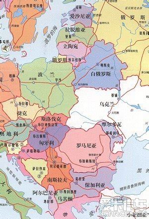 东欧国家地图图片