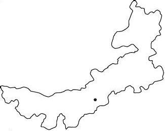 中国地形图简图手绘,中空白图,地形图手绘简图_大山谷图库