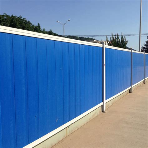 城市围挡建筑围挡 拼装式临时围栏 蓝色塑料围挡 简易可移动美观-阿里巴巴