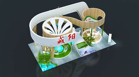 咸阳市 农产品展 地方政府展 3D效果图展会设计_3D设计联系我-站酷ZCOOL