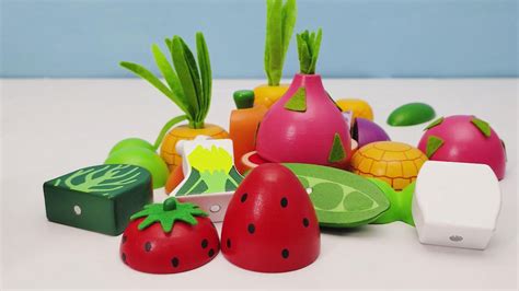 蔬菜水果切切乐 拼草莓火龙果凤梨益智玩具_腾讯视频