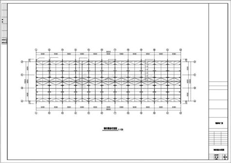 漳州市某大型铝合金材料制造厂钢结构厂房建筑设计CAD图纸（66米跨度）_工业厂房_土木在线