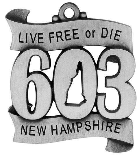 The 603 - Live Free or Die | New Hampshire Christmas Ornament