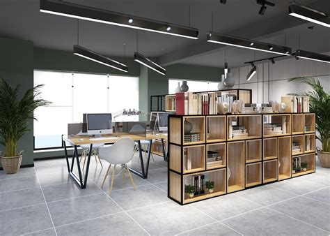 新中式办公|空间|室内设计|创源灬 - 原创作品 - 站酷 (ZCOOL)