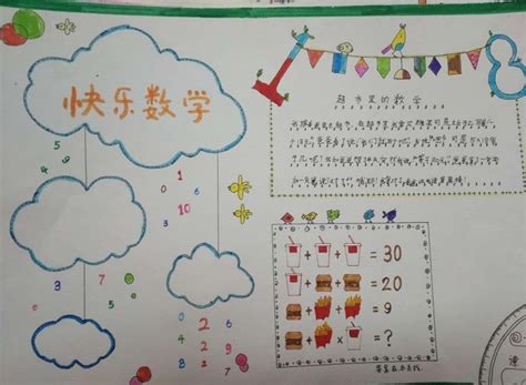 小学生数学手抄报简单又漂亮四年级