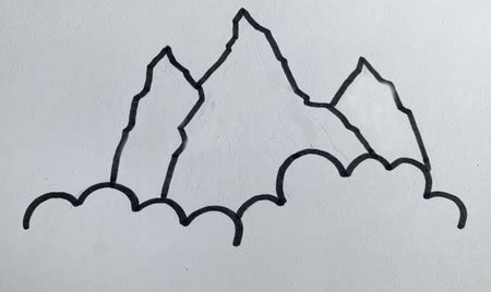 如何用简笔画画一座座山(画一座山怎么画用简笔画) - 抖兔教育