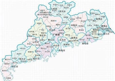 广东行政地图图片