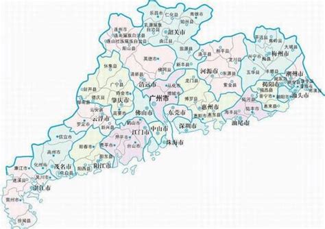 广东省政区地图高清1 - 广东省地图 - 地理教师网