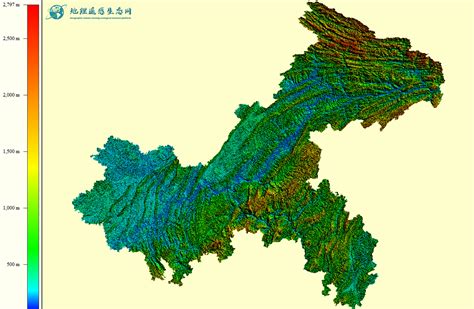 重庆市5米数字高程(DEM)数据-地理遥感生态网