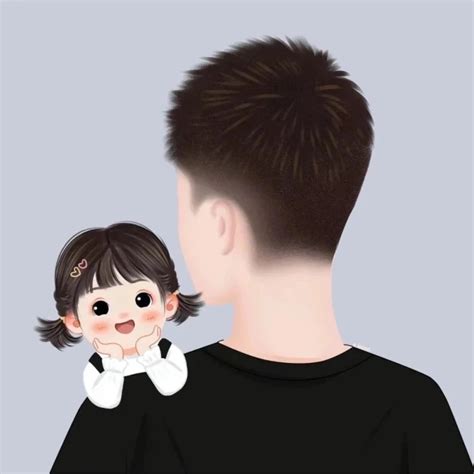 亲子头像复古风女生动漫