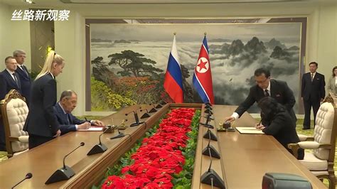 俄外长拉夫罗夫与朝鲜外务相崔善姬签署部际交流计划_凤凰网视频_凤凰网