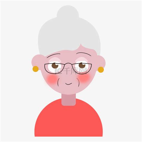 老奶奶头像设计矢量图素材图片免费下载-千库网
