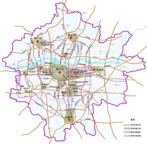 郑州市城市轨道交通第三期建设规划示意图 - 洛阳周边 - 洛阳都市圈