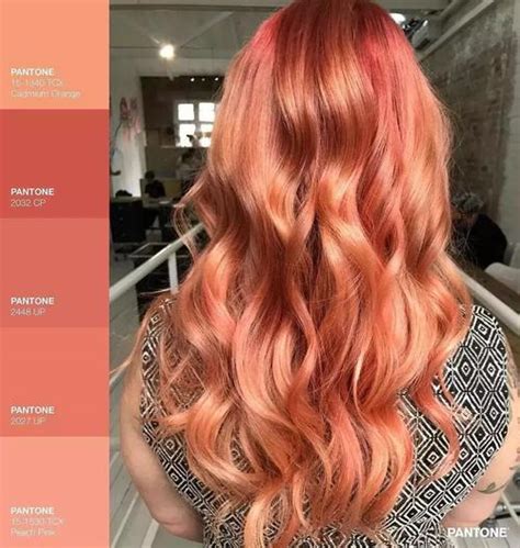 樱珊瑚色头发效果图 樱花奶油粉色染发图片大全_染发发型 - 美发站