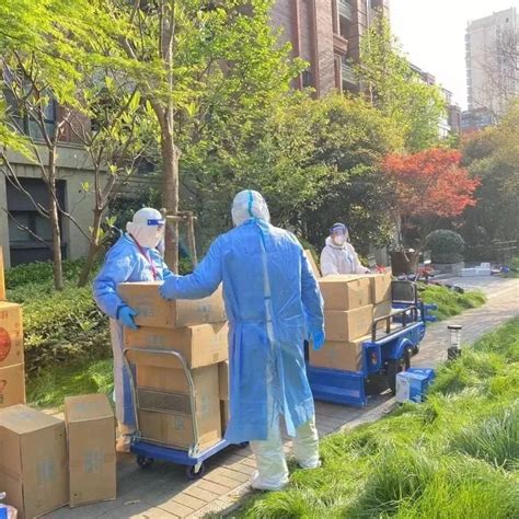 蔬菜到家，社区志愿者接力做好物资“最后500米”配送_图片集锦_上海市宝山区人民政府