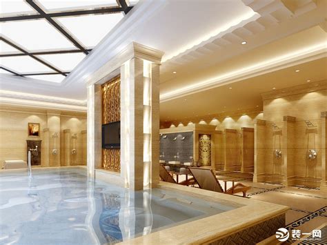 中式别墅卫生间浴池图片 – 设计本装修效果图