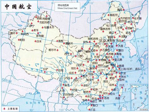 中国航空交通地图_交通地图库