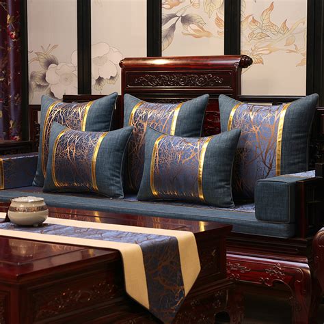 中式红木沙发坐垫高密度海绵垫轻奢风实木沙发垫四季通用简约现代_虎窝淘
