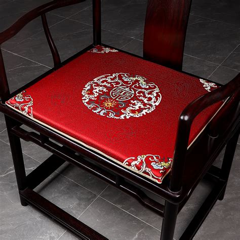 中式红木仿古椅子坐垫餐椅圈椅茶椅垫木凳凳子座垫垫子沙发垫定做_虎窝淘