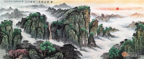 经典国画欣赏之泰山山水画