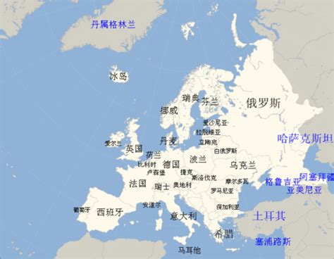 欧洲地图_欧洲地图中文版_欧洲地图高清版_欧洲地图全图