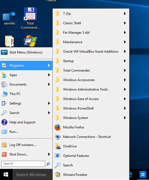 Get a classic Start menu in Windows 10