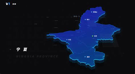 宁夏标准地图（边界版） - 宁夏地图 - 地理教师网