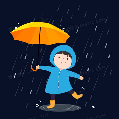 手绘下雨雨季打伞女孩素材图片免费下载_PNG素材_编号vj9ir0252_图精灵