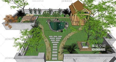空中花园景观设计案例效果图 - 办公景观 - 第2页 - 装饰设计景观设计设计作品案例