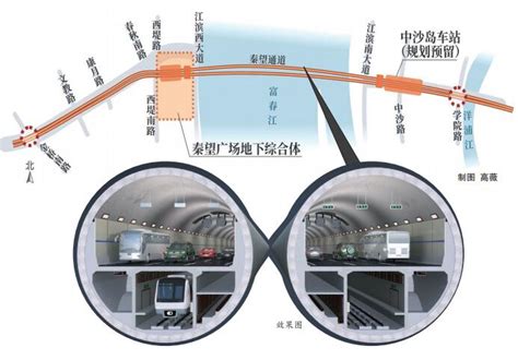 秦望隧道2023年底建成通车 下层是地铁 届时3分钟穿越富春江-杭州影像-杭州网