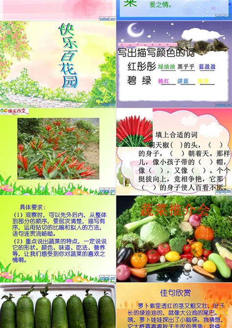 语文课件关于蔬菜的介绍ppt模板_卡卡办公