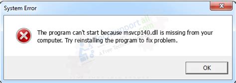 Error missing msvcp110.dll. How to fix