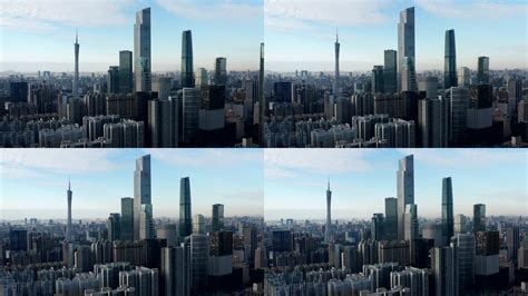广州珠江新城高楼大厦夜景灯光景观鸟瞰MP4视频素材免费下载[万图聚视频素材网]