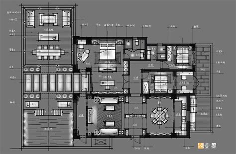 精选14套别墅&复式平面户型优化方案合集（CAD+PSD）-室内设计-拓者设计吧
