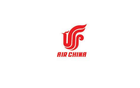 中国航空标志：凤凰的形象表现的飞翔状态极具代表的公司logo设计_空灵LOGO设计公司