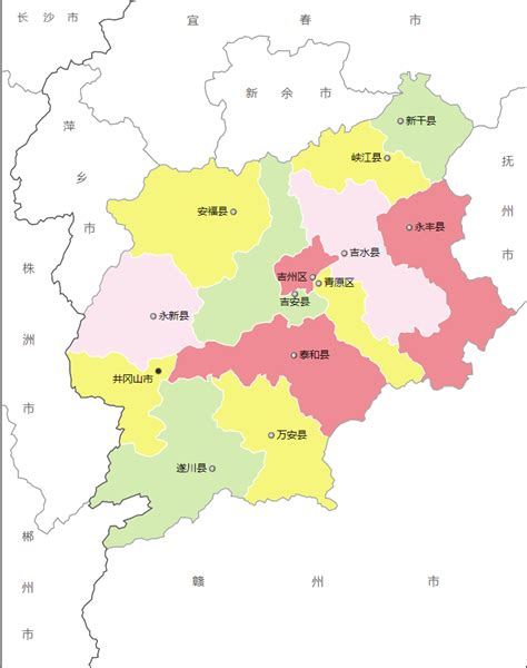 吉安市各地驻地、人口、面积、行政区划代码、区号、邮编（吉安市行政区划地图）_房家网