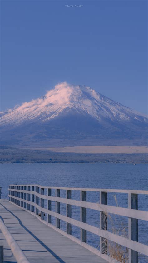 富士山的美丽日出，朦胧感十足带着一丝日系的柔和之美