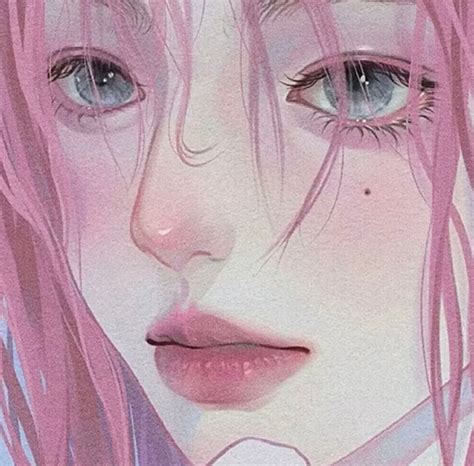 非主流粉色少女头像