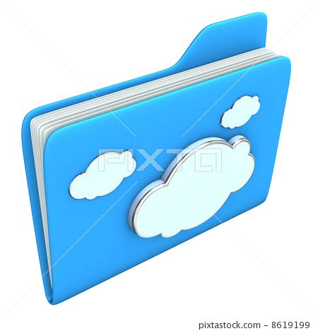 Blue Folder Cloud - Stock Illustration [8619199] - PIXTA