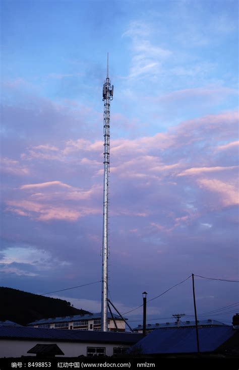 拍摄5G基站信号塔,网络通信,科学技术,摄影素材,汇图网www.huitu.com