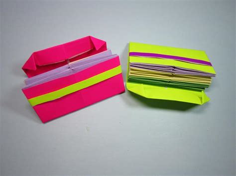折纸钱包的叠法 一款简单纸钱包的折法图解╭★肉丁网