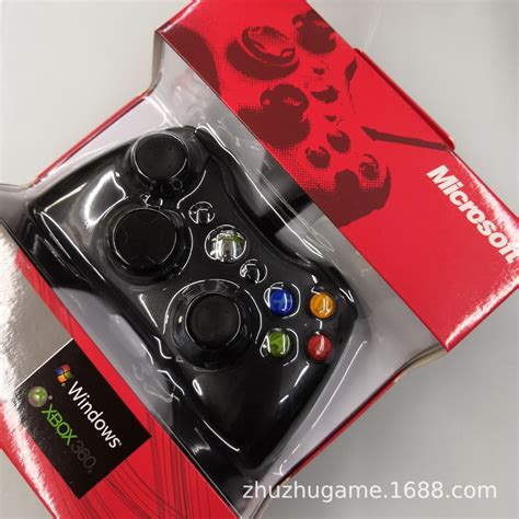 直销Xbox360有线热销手柄(XBOX360)新款xbox360有线手柄 红色盒装-阿里巴巴