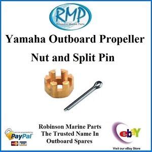 A Brand New Yamaha Propeller Nut Kit F30-thru-F60 # 91490-30030 + 90171 ...