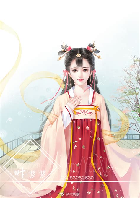 叶紫紫q版古风女生头像