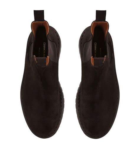 Mens Common Projects brown Suede Lug-Sole Chelsea Boots | Harrods ...