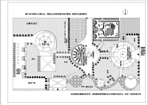 某中央公园规划总平面图(cad图纸下载)_土木在线资料库